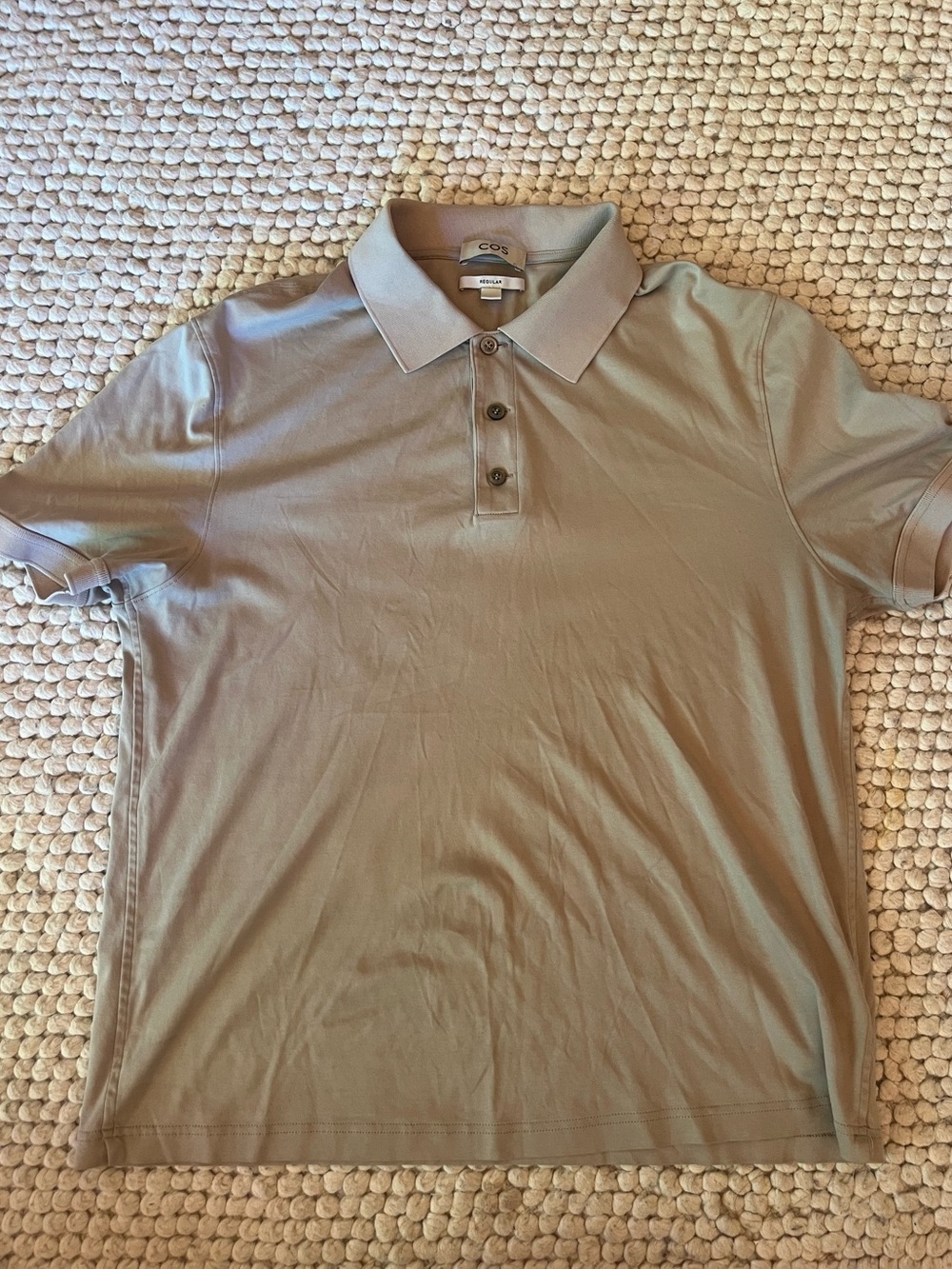 COS Men’s Tan Polo Shirt
